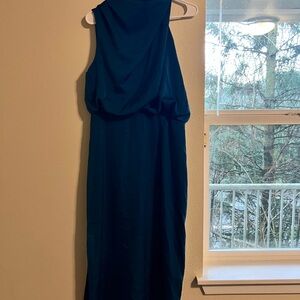 Elegant Blue Sleeveless Dress